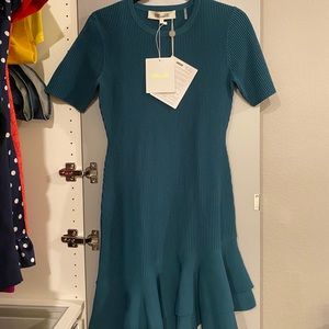 Diane Von Furstenberg Mini Turquoise Dress